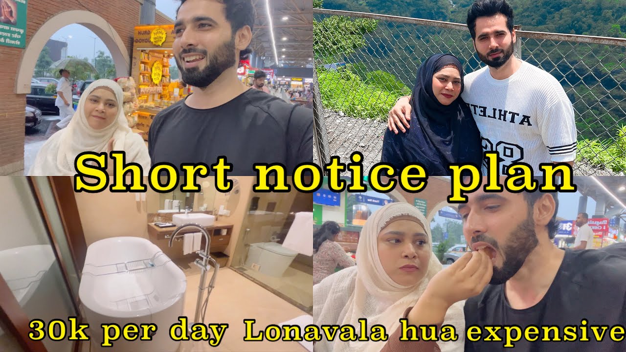 Lonavala hua expensive😨 Short notice me gae lonavala😎 30k per day room🥹|ShezaanShaikh|Moonzarin
