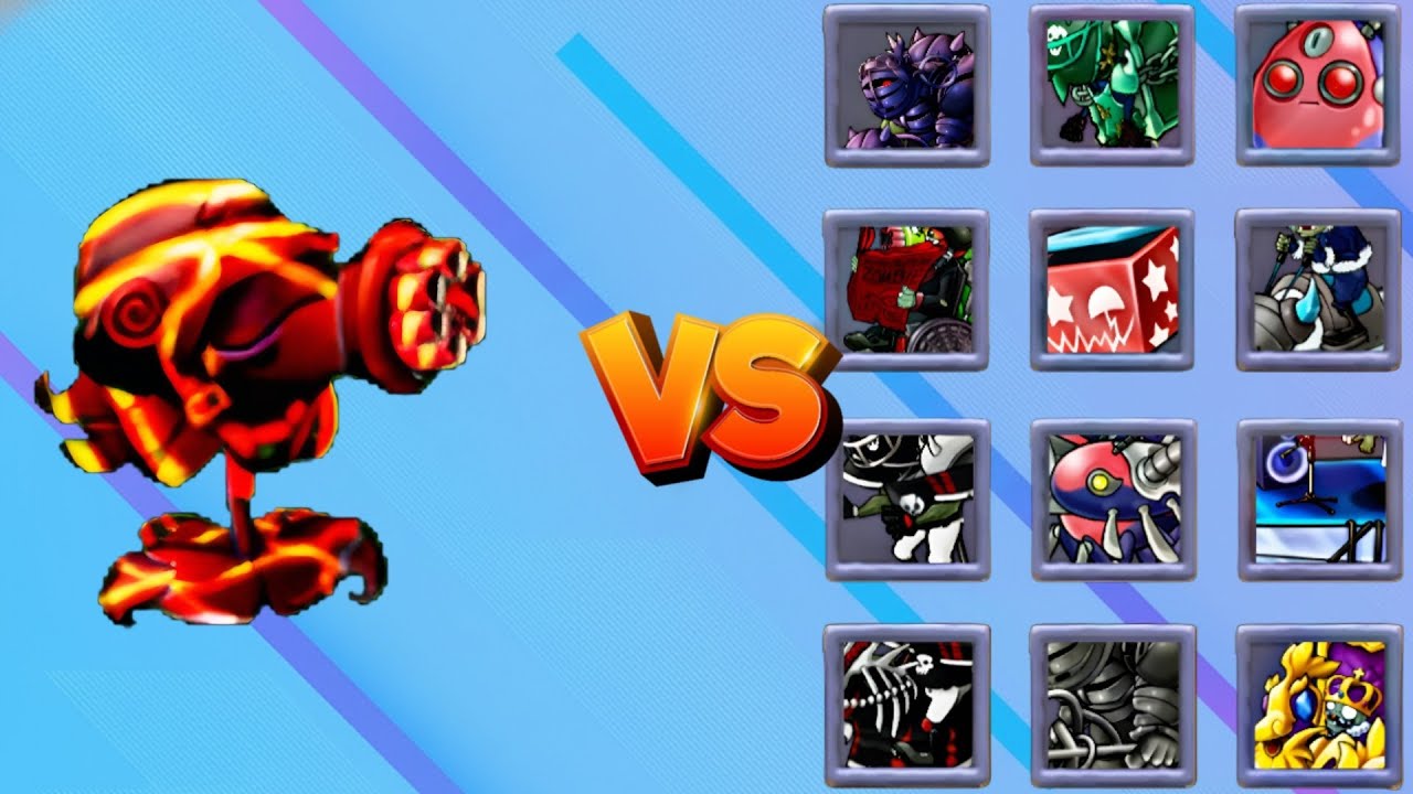Super Demolition Machine Gunner vs All Zombies Max Level | PvZ Fusion 3.4.2