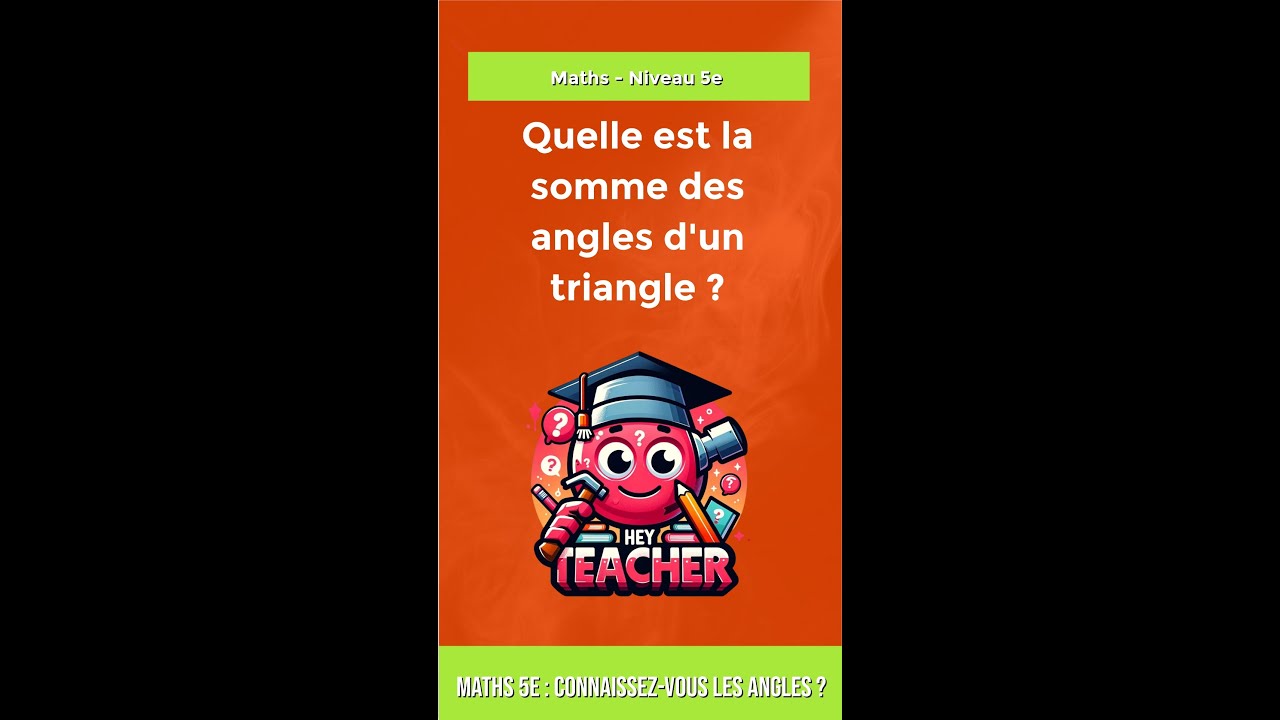 Maths 5e : Connaissez-vous les angles ?