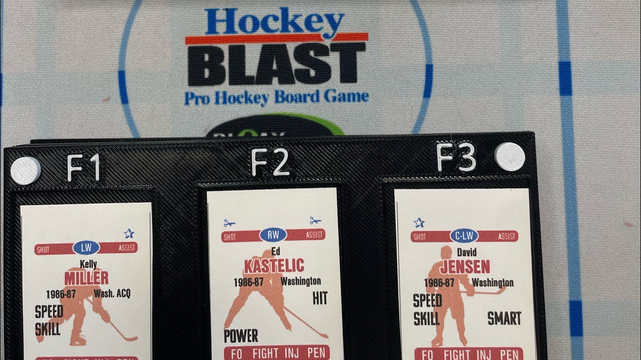 Hockey Blast how to video with Travis Jansen trays. 1986-87 NY Rangers vs Washington Capitals