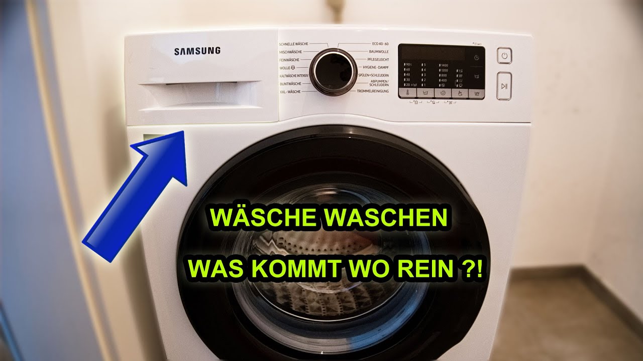 W&Auml;SCHE WASCHEN - F&Uuml;R ANF&Auml;NGER | TUTORIAL | WASCHMASCHINE | BEDIENUNG | KLEIDUNG | SAMSUNG