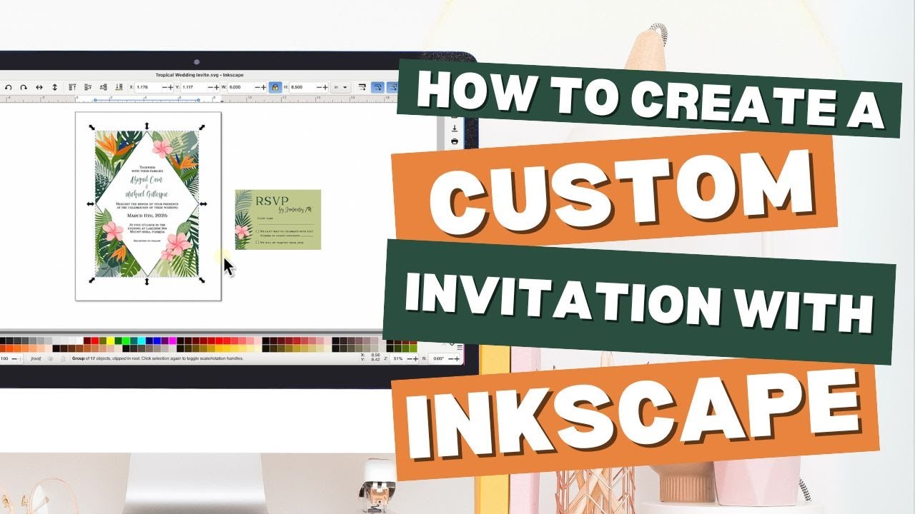 Design Your Own Wedding Invitations in Inkscape: Step-by-Step Printable Tutorial