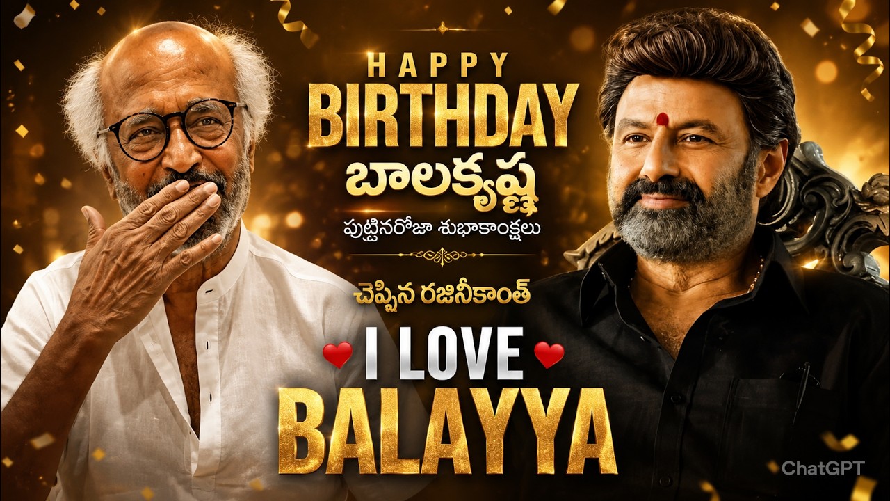 ఐ లవ్ బాలయ్య 😍 Super Star Rajinikanth Warm Birthday Wishes to Nandamuri Balakrishna | #nbk111