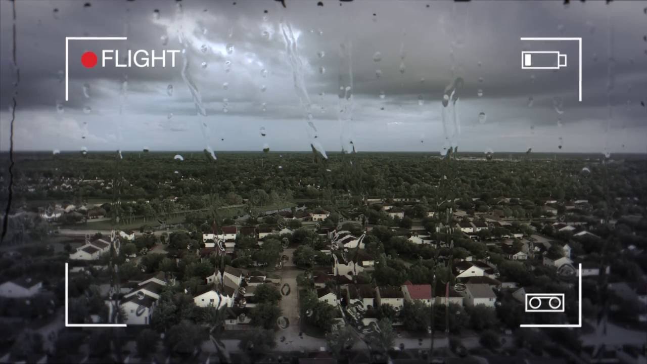Drone Flight in bad weather - Free 4K Footage