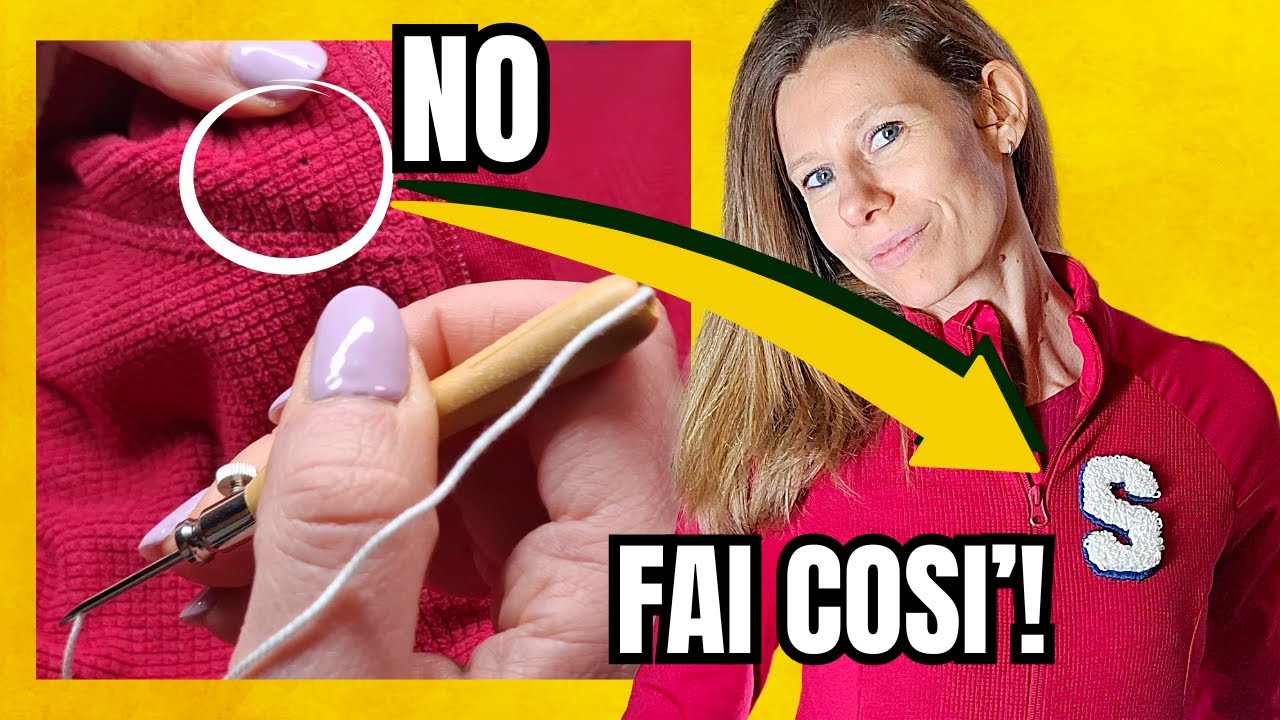 PUNCH NEEDLE su FELPA: Non farlo finché non vedi questo! ❌