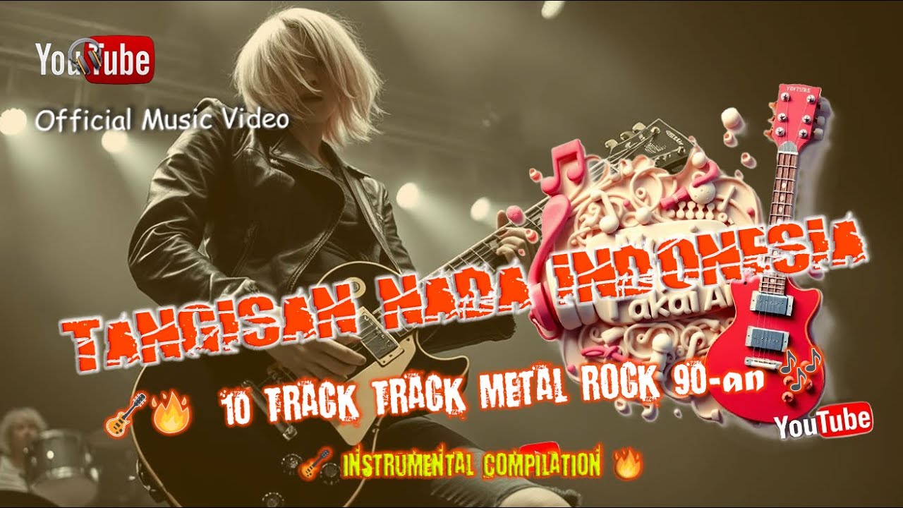 🎸 Tangisan Nada Indonesia &ndash; 10 Lagu Instrumental Metal Rock 90an 🇮🇩🎶