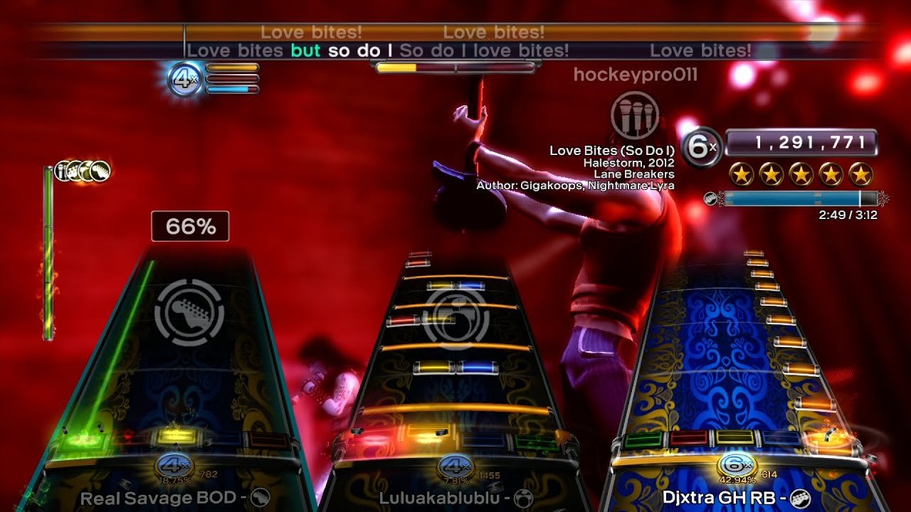 Love Bites (So Do I) - Halestorm Full Band FC (Rock Band 3 Custom) HD Gameplay (Xbox 360)
