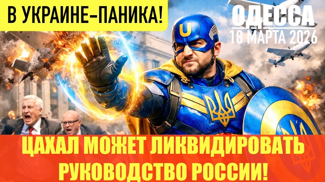 ОДЕССА 18 МАРТА 2026. ЗЕ-ОСТАНАВЛИВАТЕЛЬ ШАХЕДОВ. ТРАМП: Я ЗА ЭТУ УЛИЦУ СТОЮ! МАКРОН ОТКАЗАЛ ТРАМПУ!