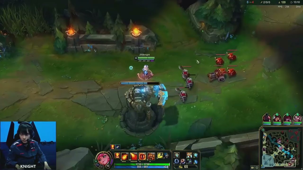 Knight proview 2023/06/07 annie mid LPL Summer | JDG Knight第一视角