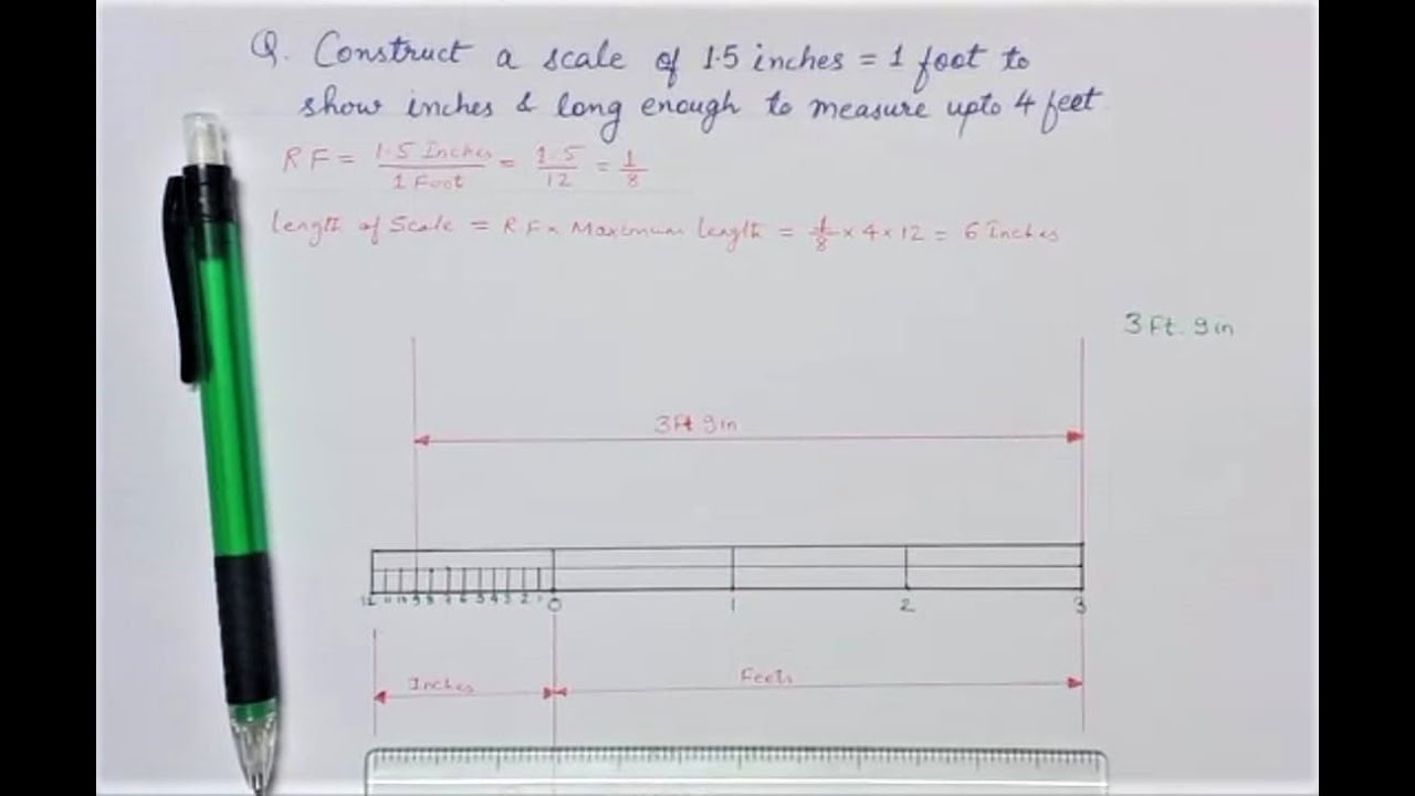 Scales | Plain Scale | Practice Questions | Engineering Graphics | RTM Nagpur University