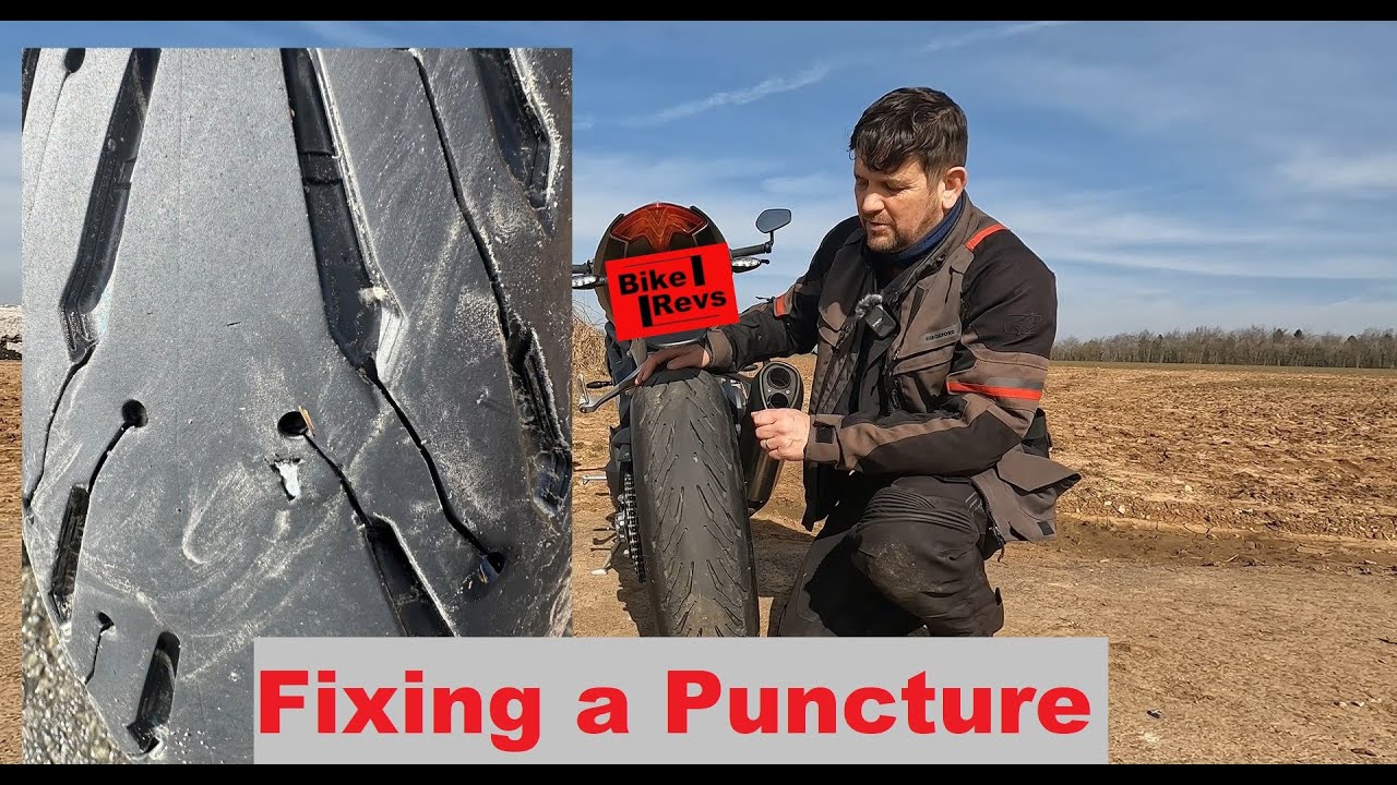 Puncture Repair Kit on my Speed Triple