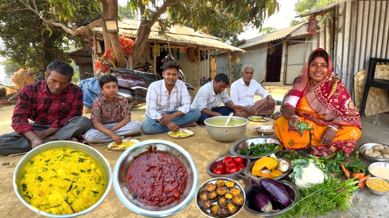 শিবরাত্রি উপলক্ষে আজ বাড়িতে মায়ের হাতে স্পেশাল সবজি খিচুড়ি রান্না #villagelife