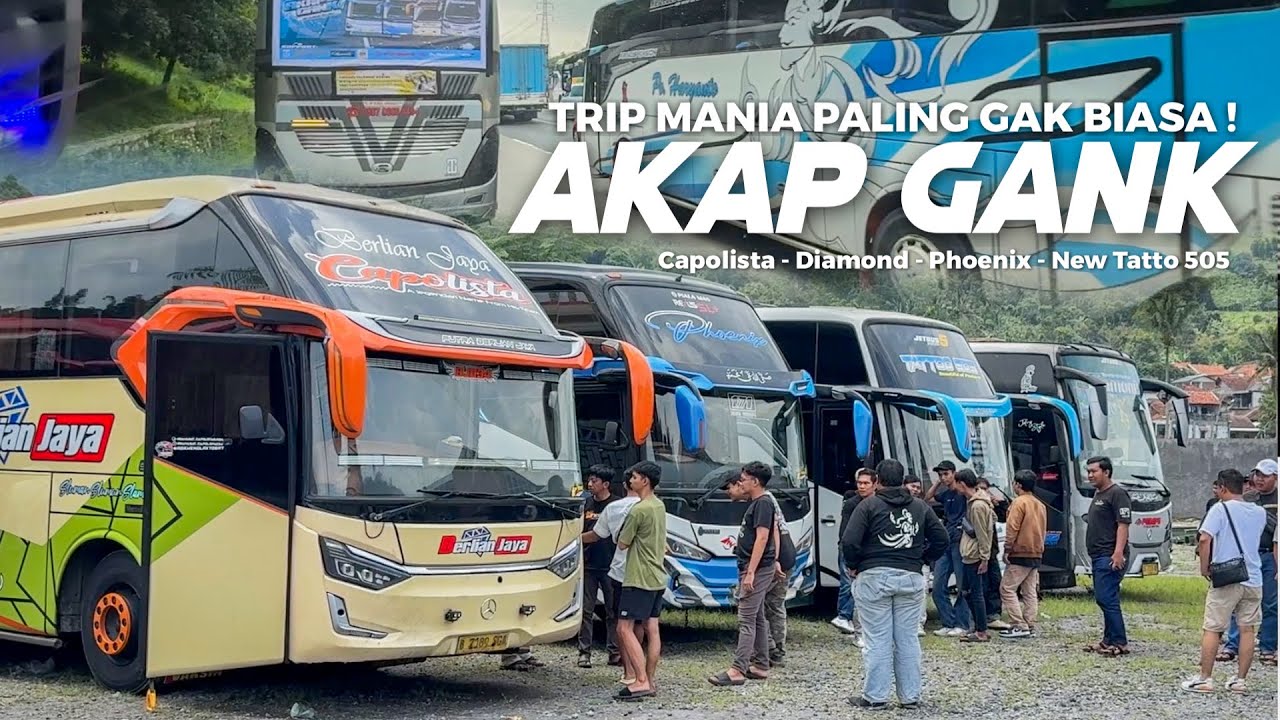 [ SENSASI TRIP MANIA ISINYA BUS AKAP SEMUA ! ] Auto Konvoi Diobrak-Abrik ! Trip AKAP Gank Capolista
