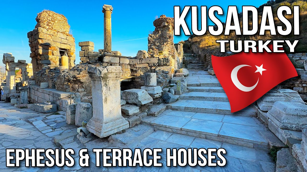 Kusadasi, Turkey 🇹🇷 Ephesus & Terrace Houses and Turkish Ice Cream