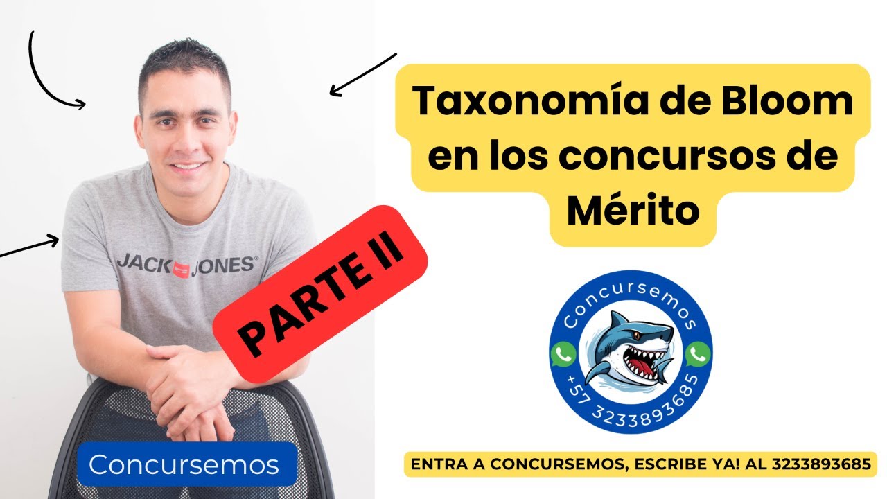 Taxonom&iacute;a de Bloom en los concursos de M&eacute;ritos Parte II