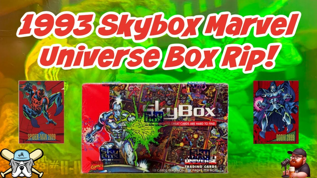 1993 Skybox Marvel Universe Series 4 Trading Cards Box Rip!
