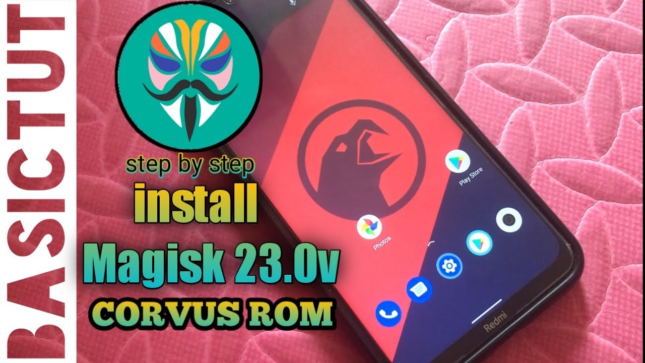 how to install Magisk v23 | root in CORVUS ROM 16.5 Android 11 on Redmi note 8