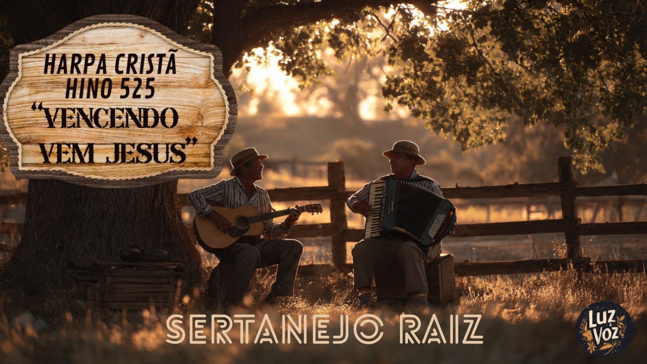 Lindo Louvor Sertanejo: Vencendo Vem Jesus (Harpa Cristã 525) | Violão e Sanfona