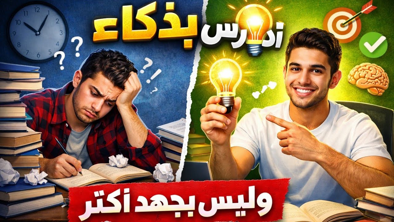 توقف عن المذاكرة بلا جدوى! تعلم كيف تدرس بذكاء فقط