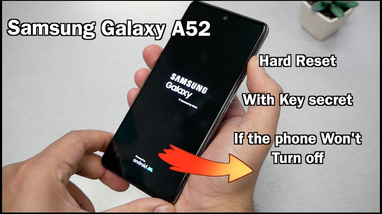 Samsung Galaxy A52 How Hard Reset Removing PIN, Password, Fingerprint pattern No PC