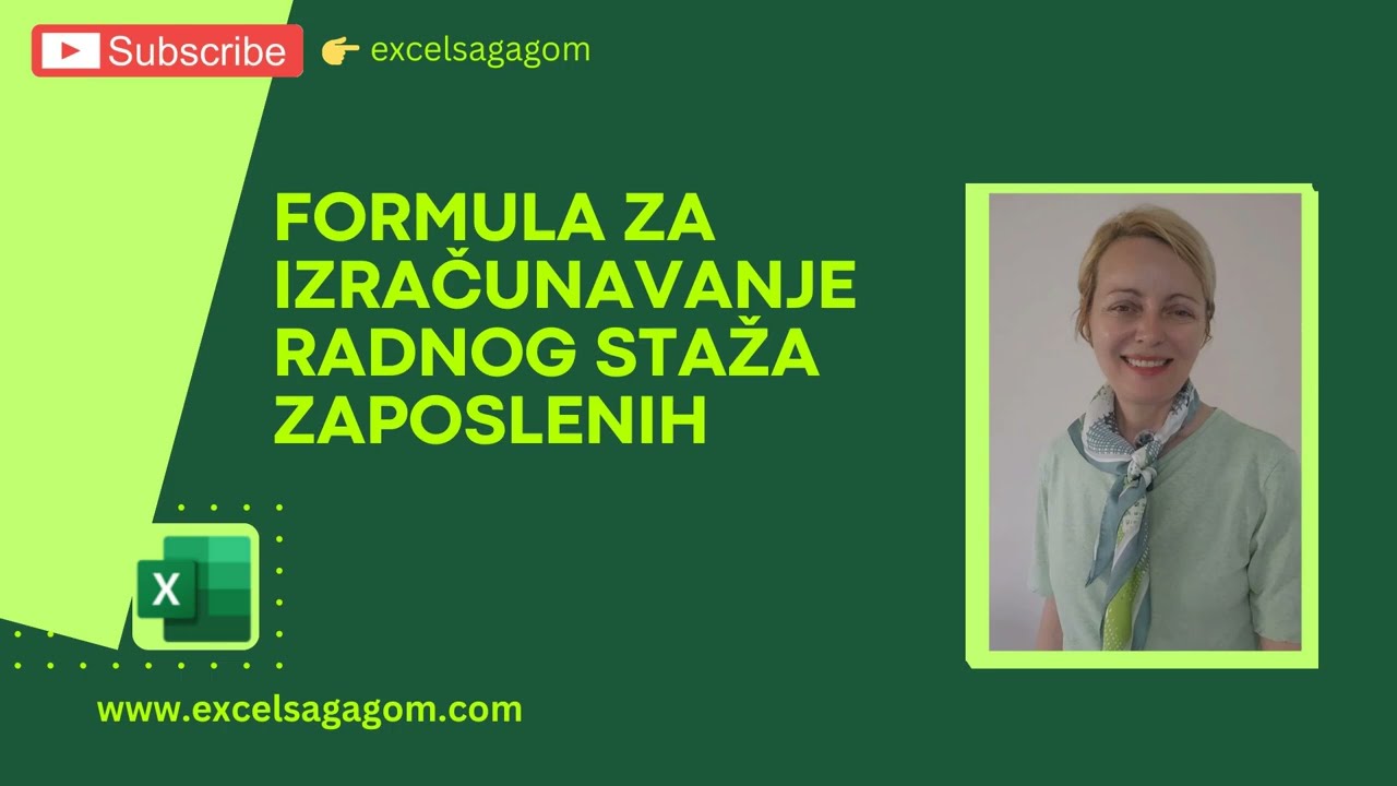 Radni staž zaposlenih i funkcija DATEDIF