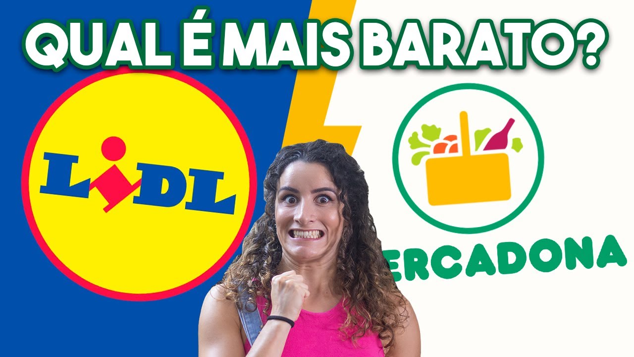 QUAL É MAIS BARATO - LIDL OU MERCADONA? - Batalha de preços de supermercado dos meus essenciais