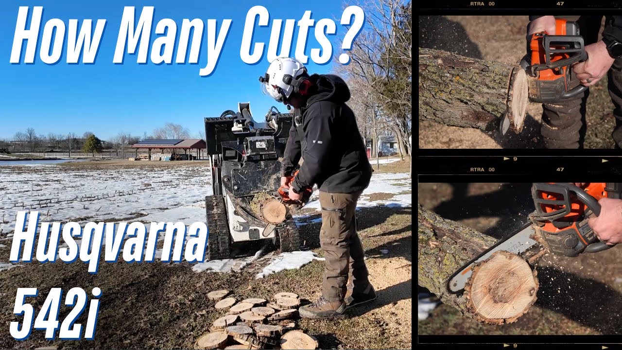 Тест аккумулятора Husqvarna 542i — сколько резов он может сделать?