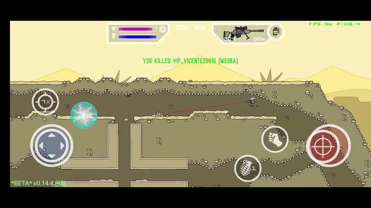 1 V 1 | Mini Militia catacombs | IQ and timing Fight