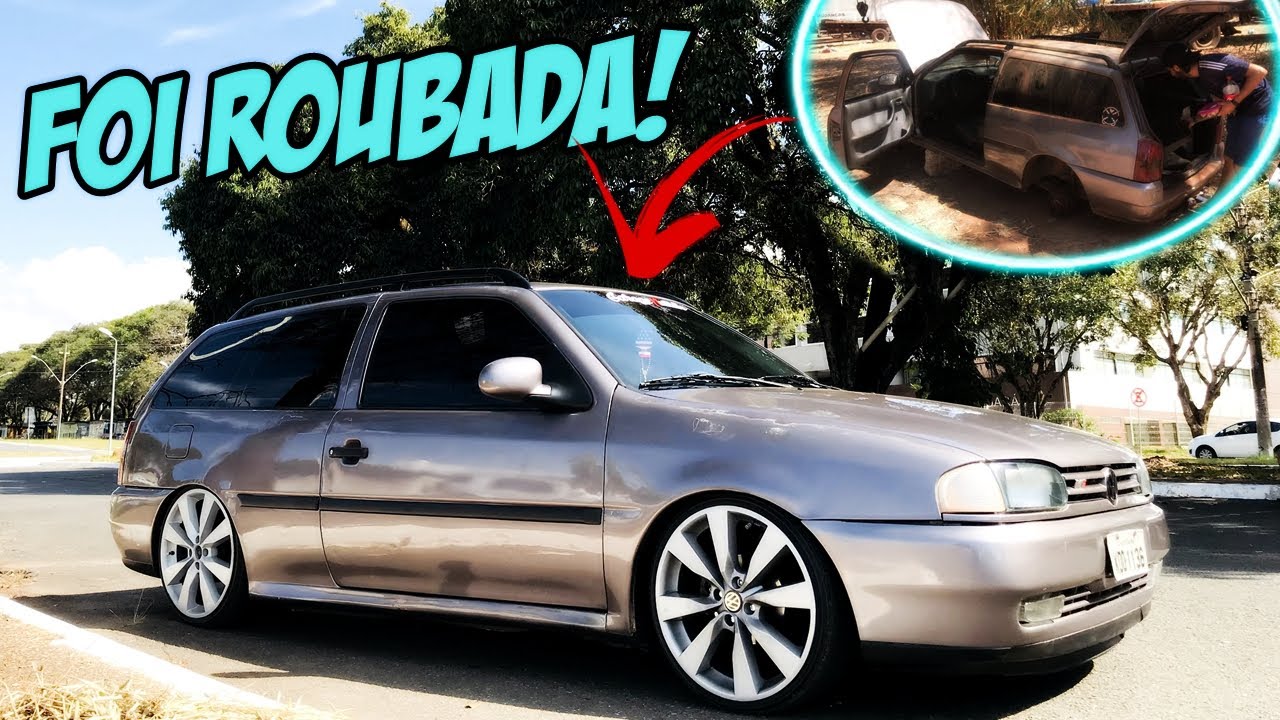 Volkswagen Parati Rebaixada  VEJA COMO ELA FICOU DEPOIS DO ROUBO