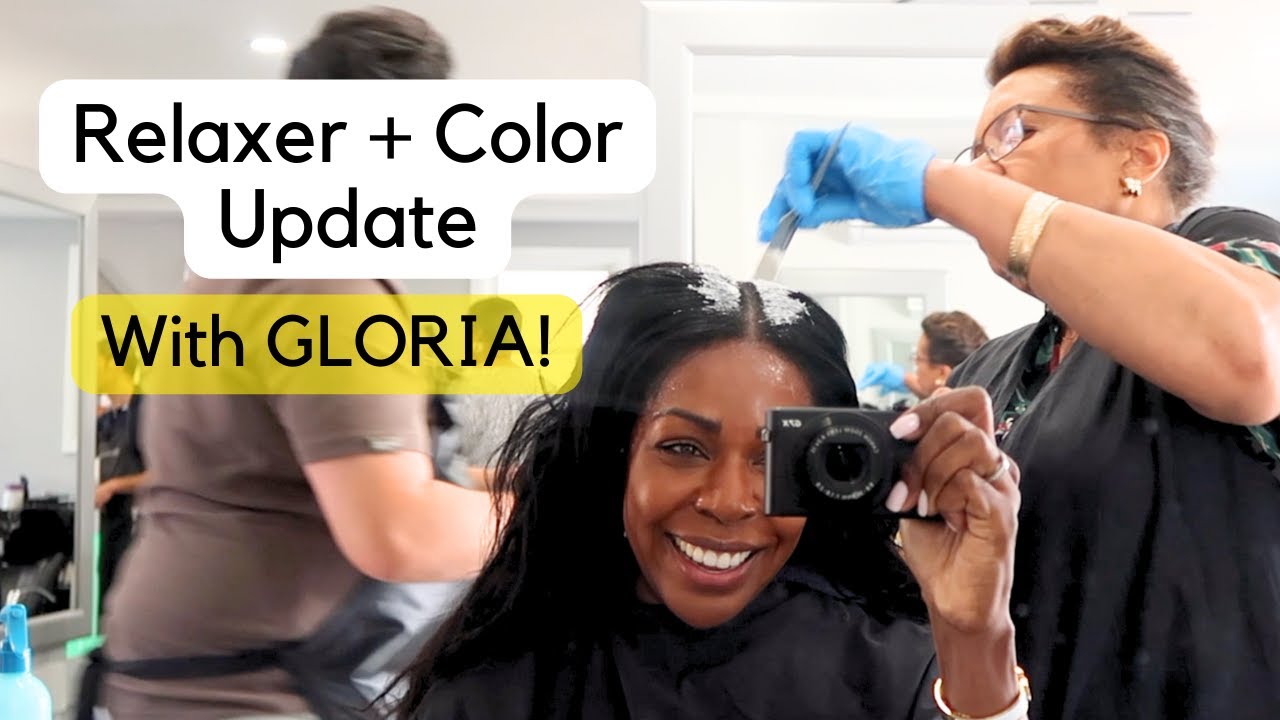 Quick Relaxer Update feat. Gloria The Stylist | Semi-Permanent Color Application 2024