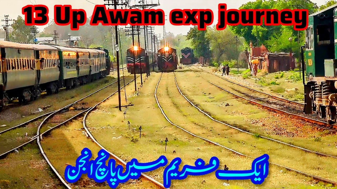 A Scenic journey of Awam exp Rawalpindi to ATTOCK city Jn