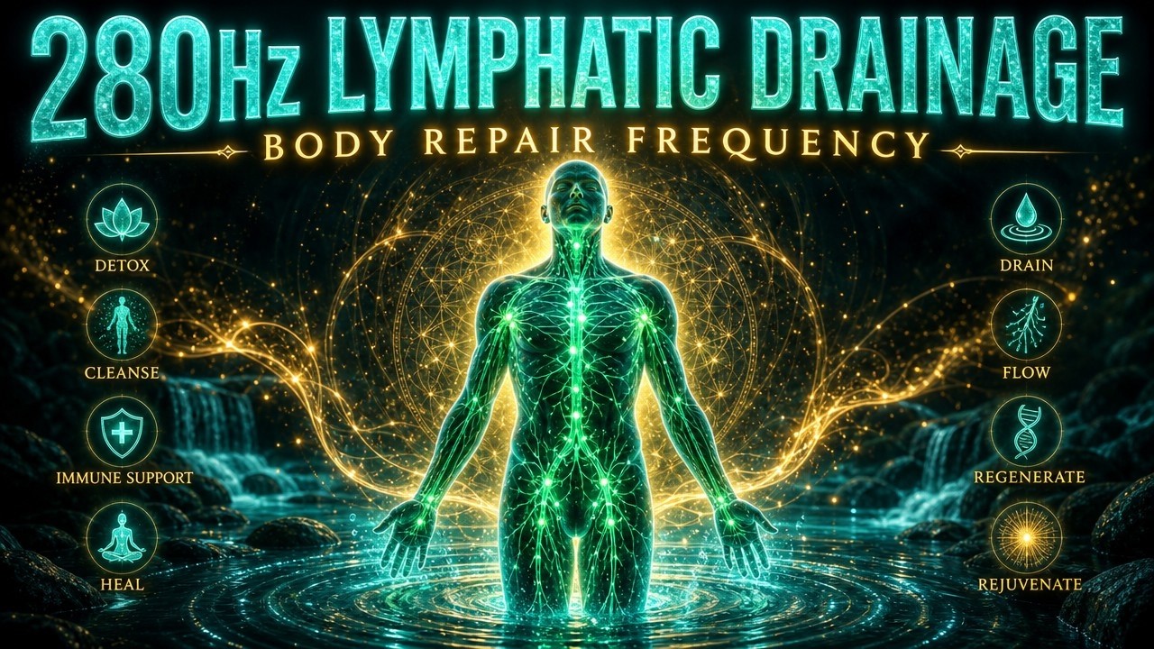 280Hz Lymphatic Drainage for Deep Body Repair | Release Toxins & Embrace Energy