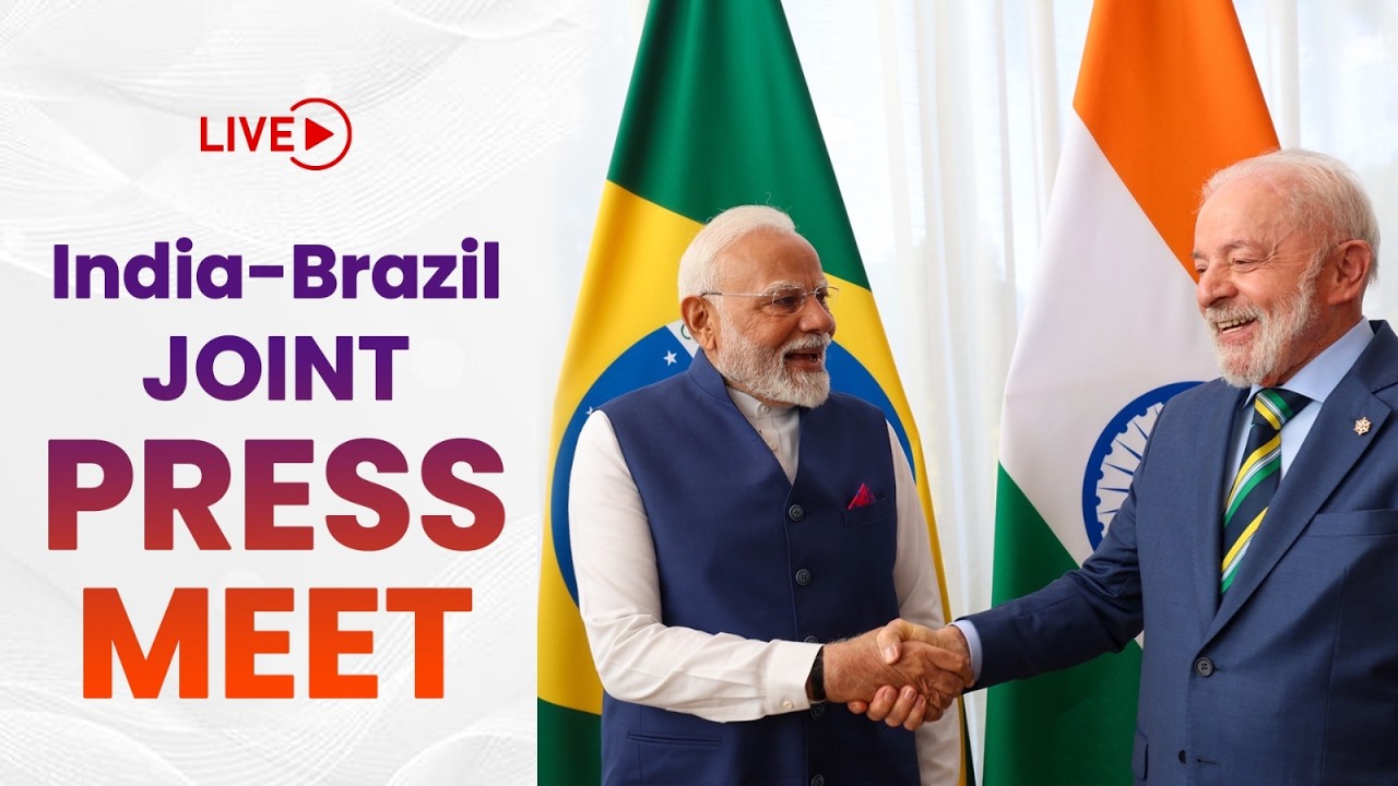 Watch LIVE: PM Shri Narendra Modi addresses India-Brazil Joint Press Meet in New Delhi.
