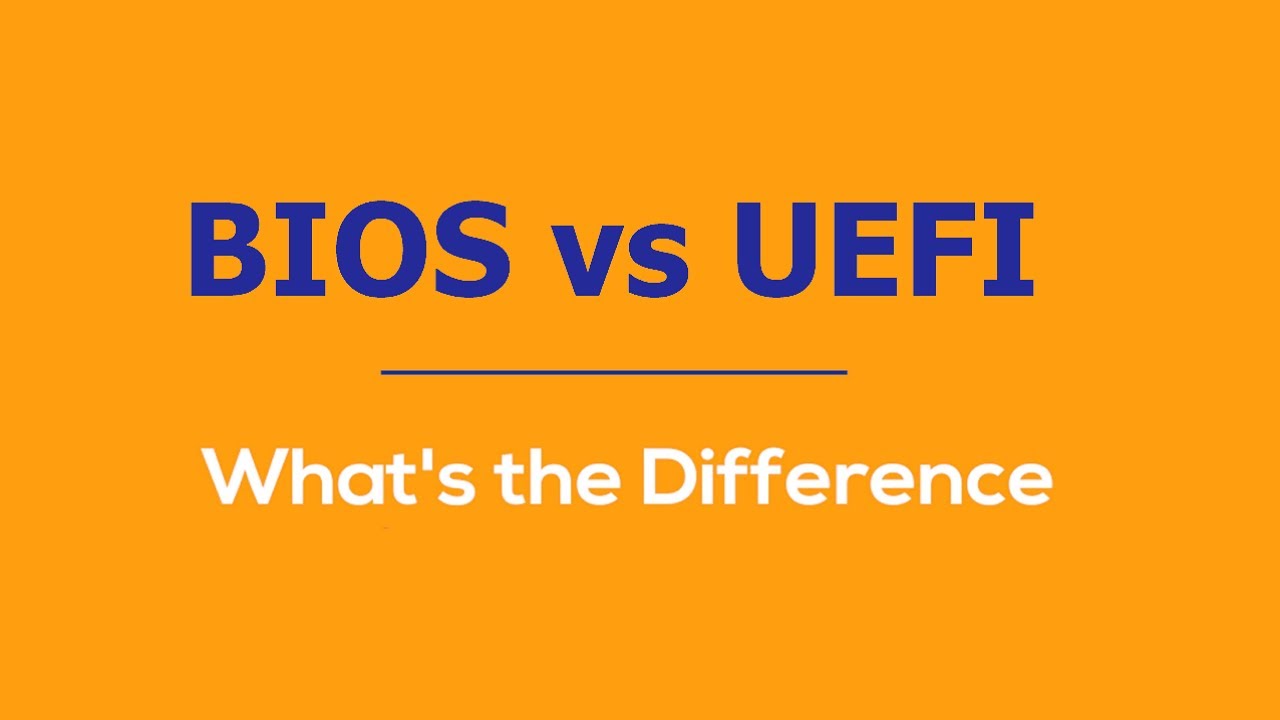 UEFI vs BIOS: What's the Difference? Convert BIOS to UEFI Without Data Loss - EaseUS