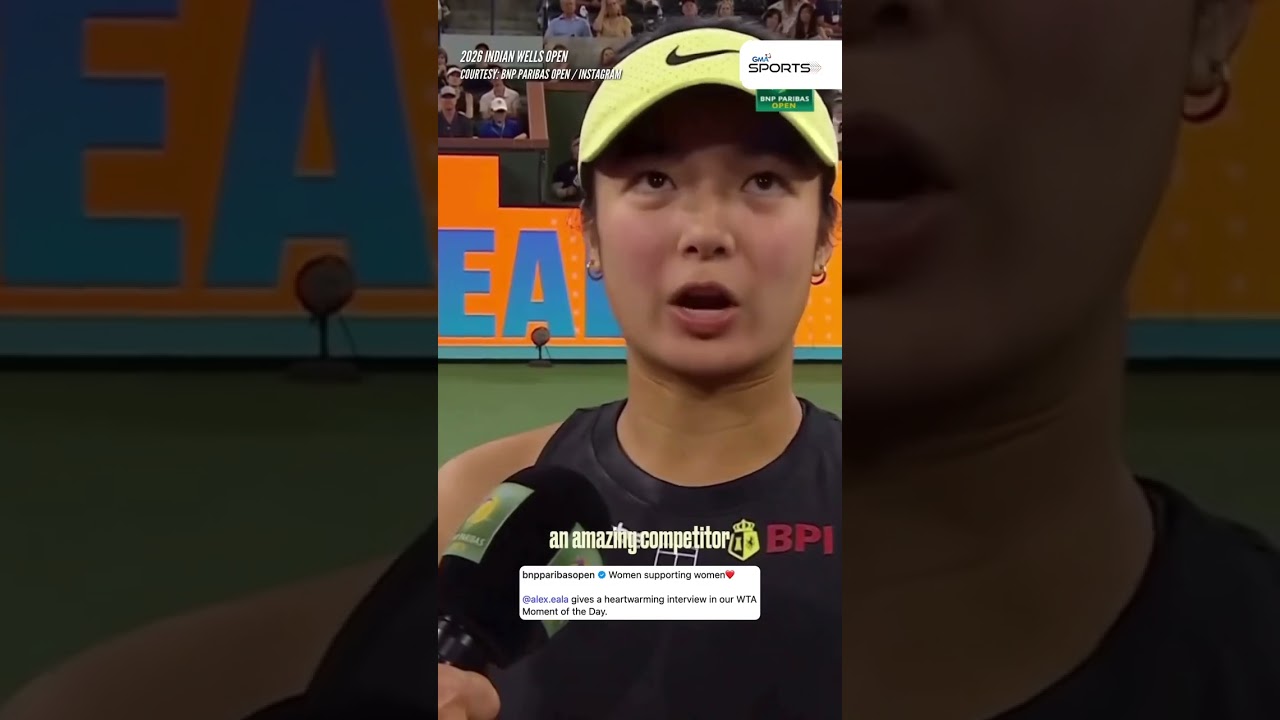 Alex Eala&rsquo;s heartfelt Women&rsquo;s Day message at BNP Paribas Open | GMA Sports #shorts