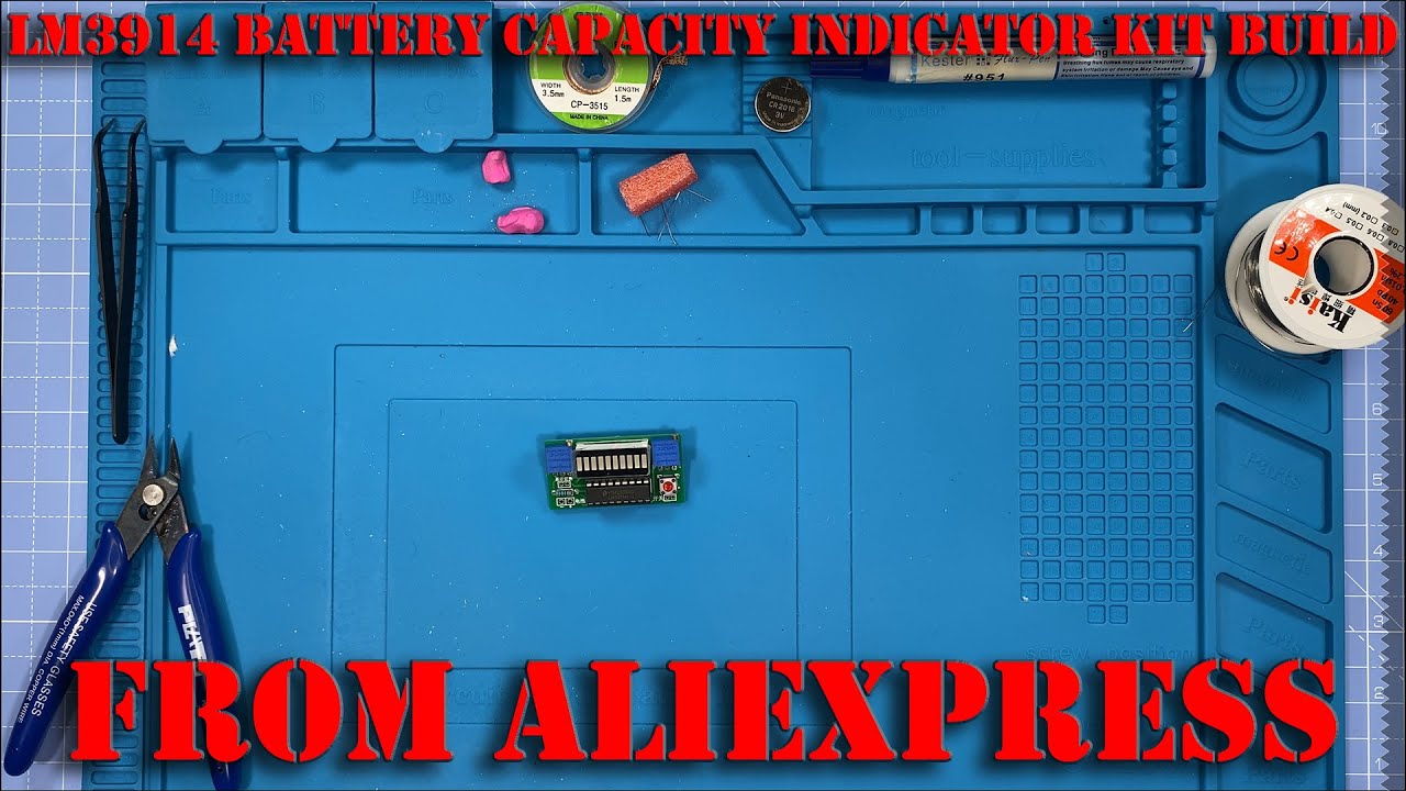 LM3914 BATTERY CAPACITY INDICATOR KIT BUILD #AliExpress
