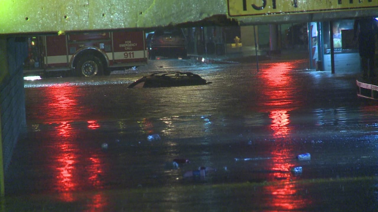 Heavy rains flood downtown Albuquerque