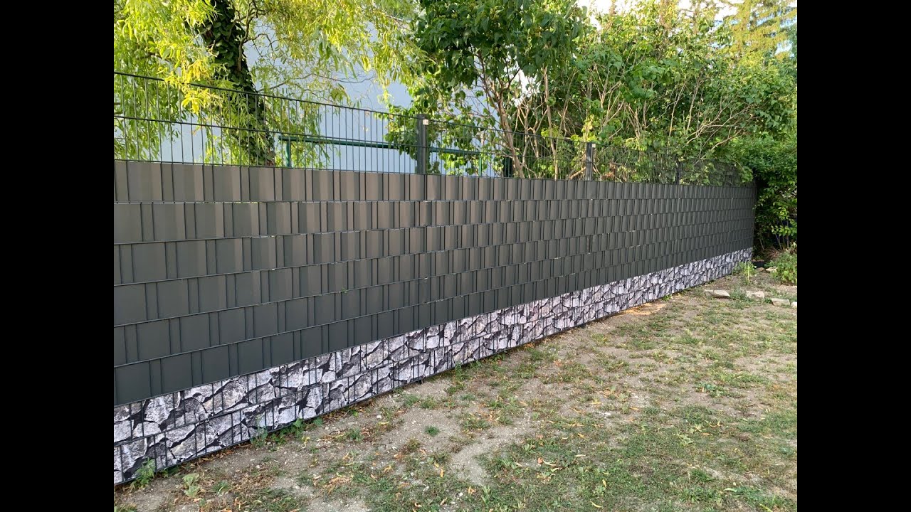 Sichtschutz für den Stabgitterzaun - Was ist zu beachten und so wird´s gemacht!