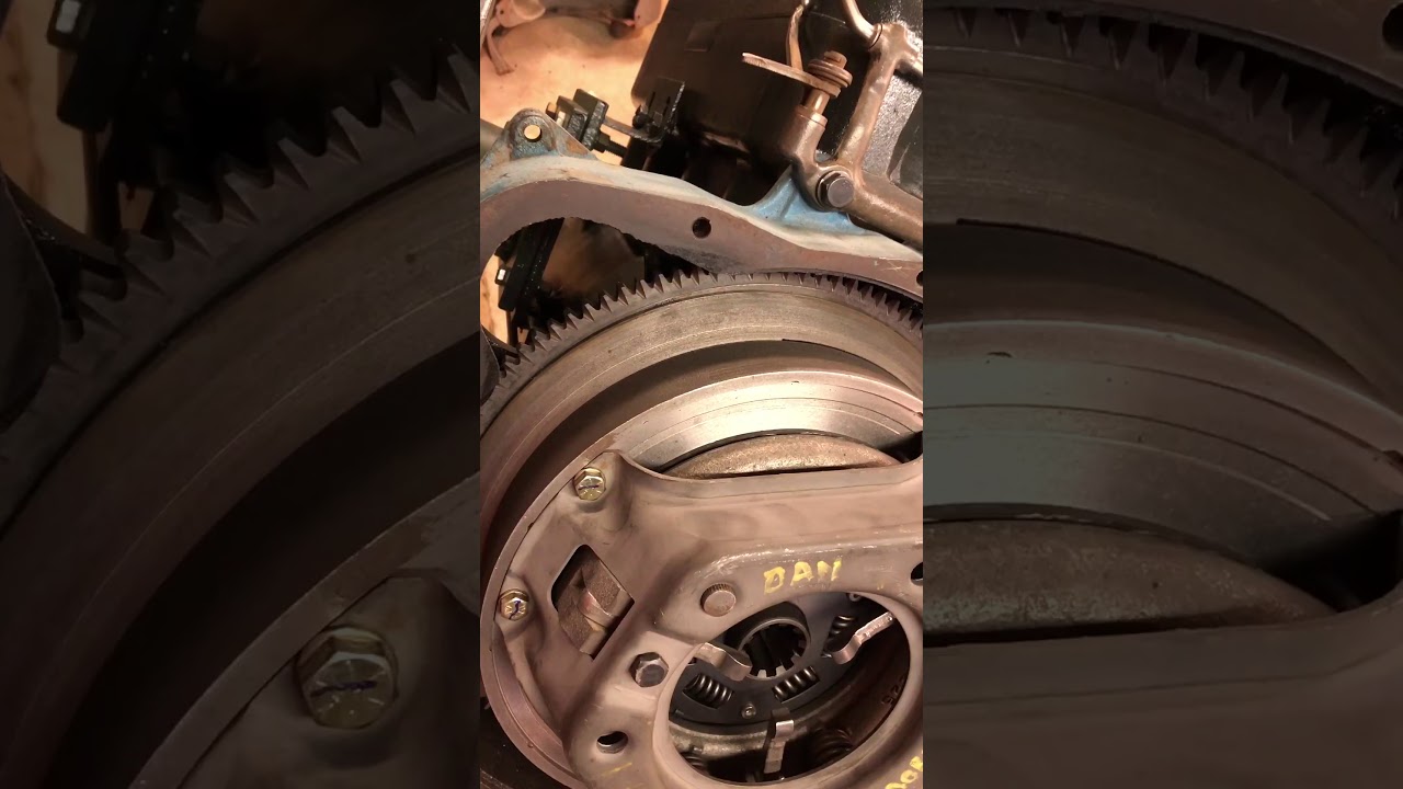Flywheel, Ring Gear & Clutch On A 1930 Ford Model A