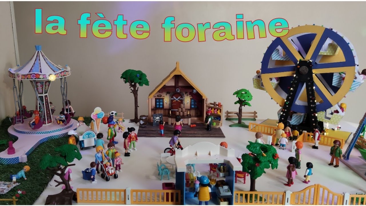 histoire playmobil- la fête foraine. la famille Bertrand