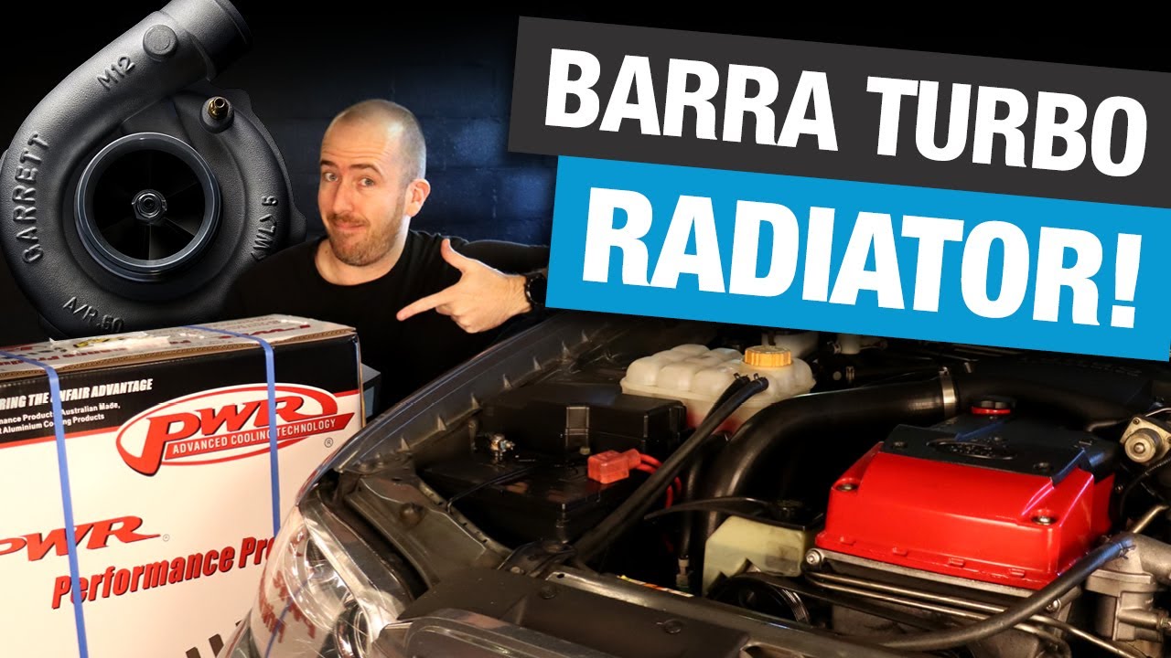 Модернизация радиатора Barra Turbo! Алюминиевый радиатор PWR 55 мм для Ford BA/BF Falcon XR6T XR8...