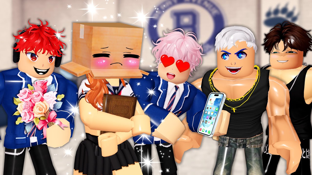 💖 Ładna dziewczyna z BOX nie pokaże TWARZY w szkole 3 | Bunny Berry Roblox