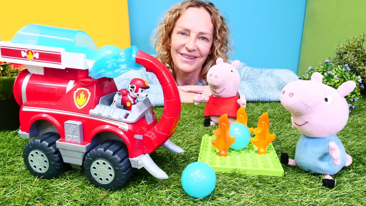 Geburtstagsgeschenk f&uuml;r Schorsch - Paw Patrol Marshalls neues Feuerwehrauto - Spielspa&szlig; mit Nicole