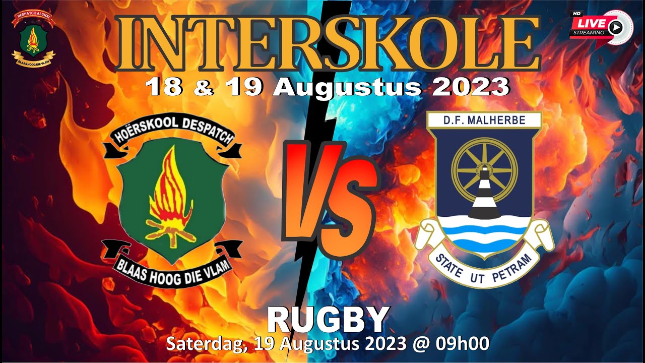 Rugby - Interskole Hoërskool Despatch vs Hoërskool DF Malherbe