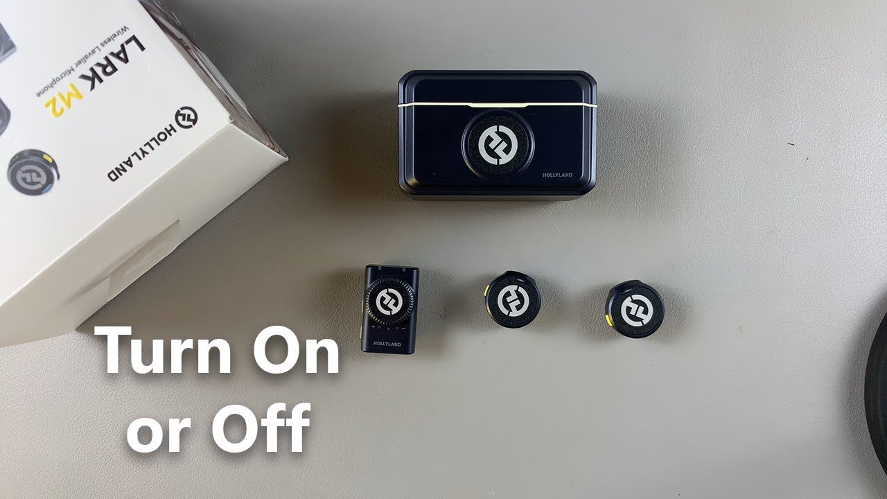 How To Turn Hollyland Lark M2 Microphone On / Off