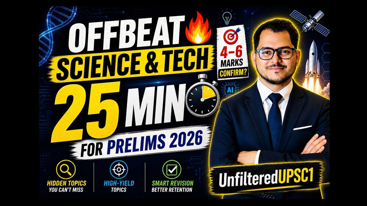 OFFBEAT Science & Tech Current Affairs 🔥 | UPSC Prelims 2026