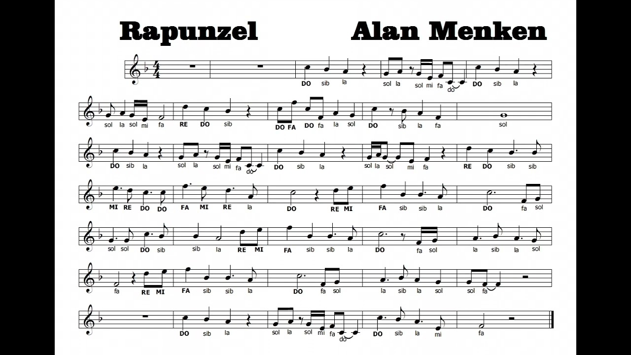 Rapunzel (Spartito con base musicale)