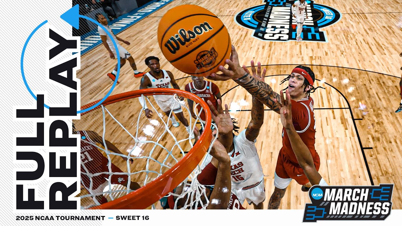 Texas Tech vs. Arkansas - 2025 NCAA men’s Sweet 16 | FULL REPLAY