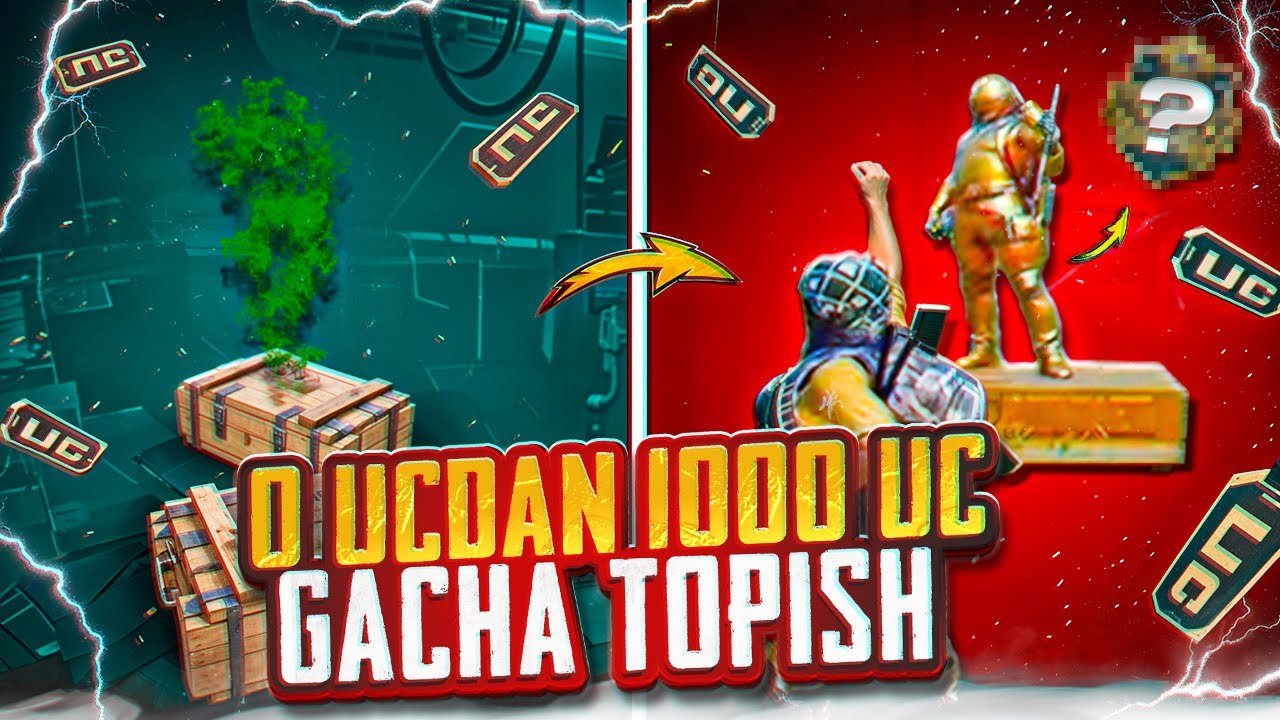 😱KUNIGA 1000 UCGACHA ISHLAYMIZ // 🔥BONUS CHALLENGE // 🤑FREE UC