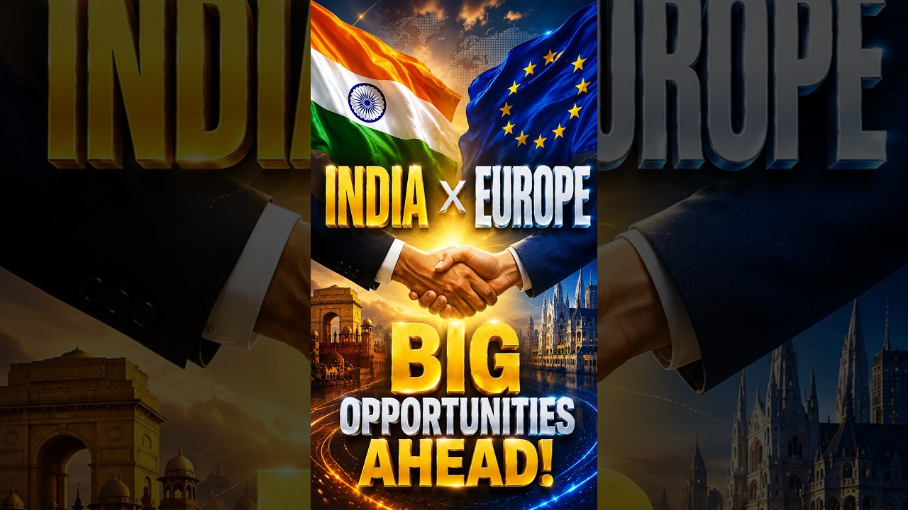 India-EU Trade Deal: Your Golden Ticket to Europe 🌍✈️ #StudyInEurope #IndiaEU #CareerGrowth